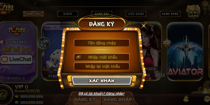 Đăng Ký Tài Khoản iWin