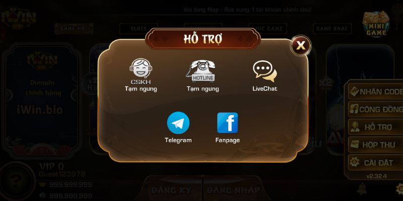 Dịch Vụ Hỗ Trợ Khách Hàng Tại iWin